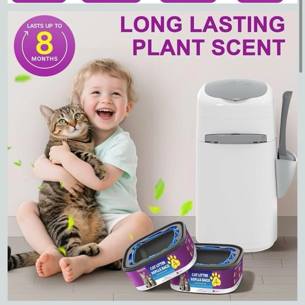 2 pack‎ Cat Litter Refill Bags - Extended 28ft